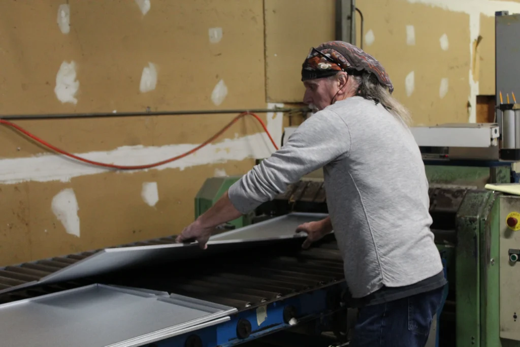 person working